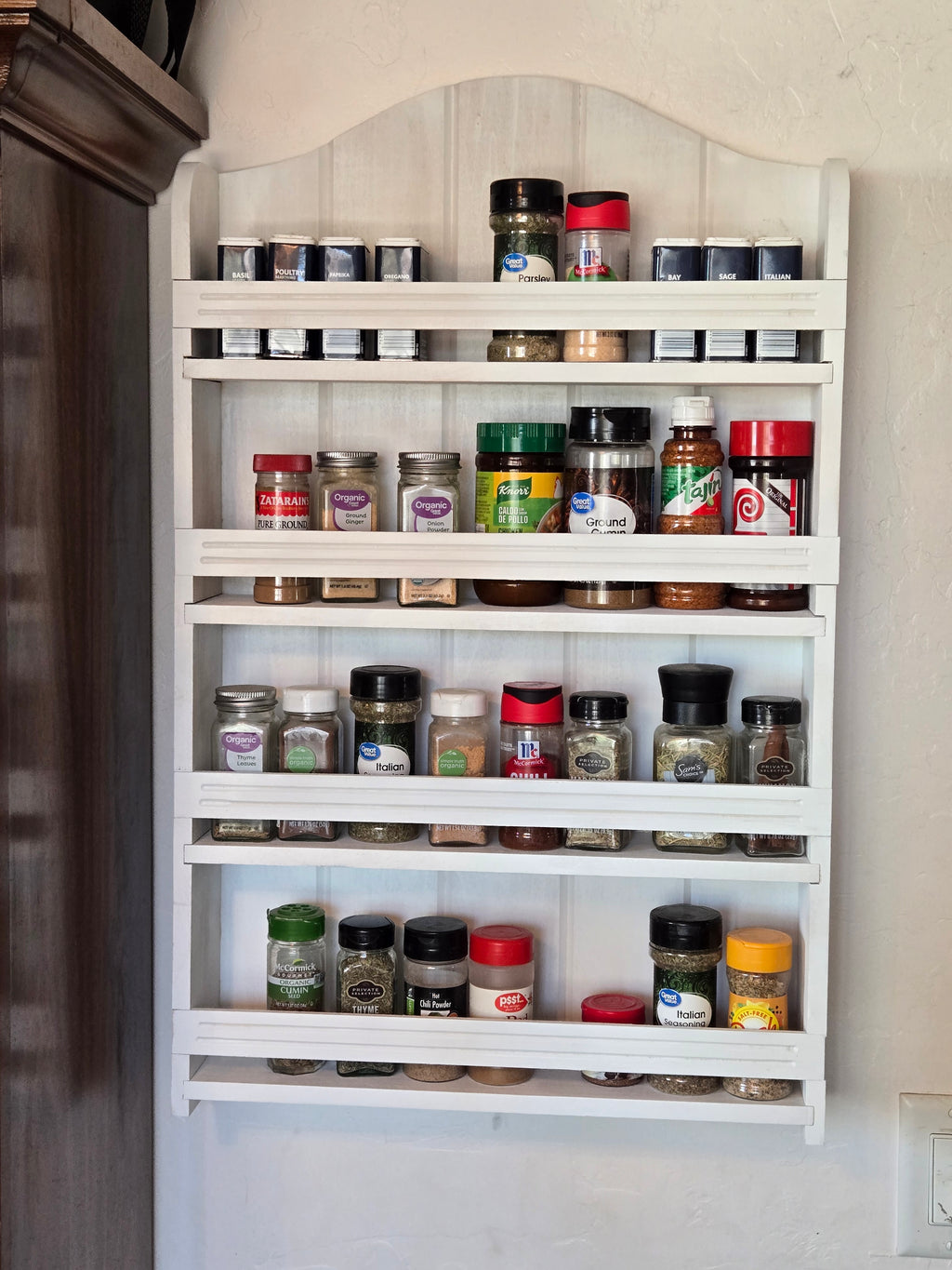 Hand Made Hardwood Spice Rack (Large)