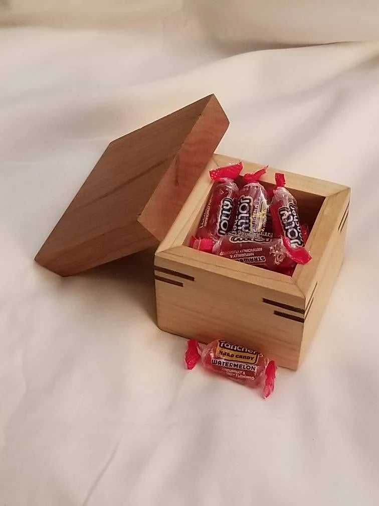 Small Wooden Box with Removable Lid - Customizable