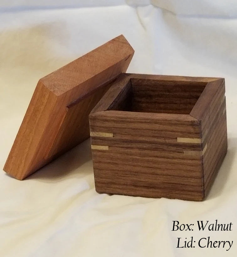 Small Wooden Box with Removable Lid - Customizable