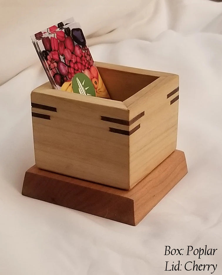 Small Wooden Box with Removable Lid - Customizable