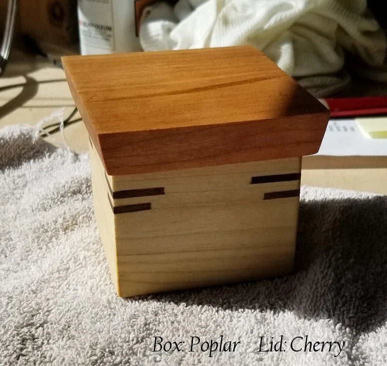 Small Wooden Box with Removable Lid - Customizable
